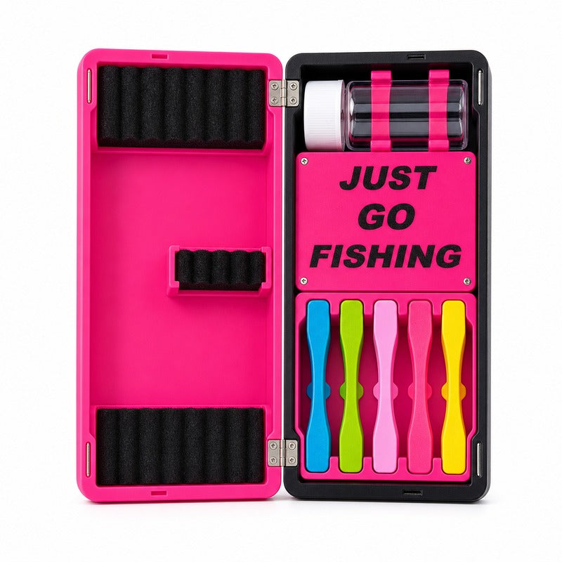 Small tackle organizer box set for micro fishing rigs and accessories