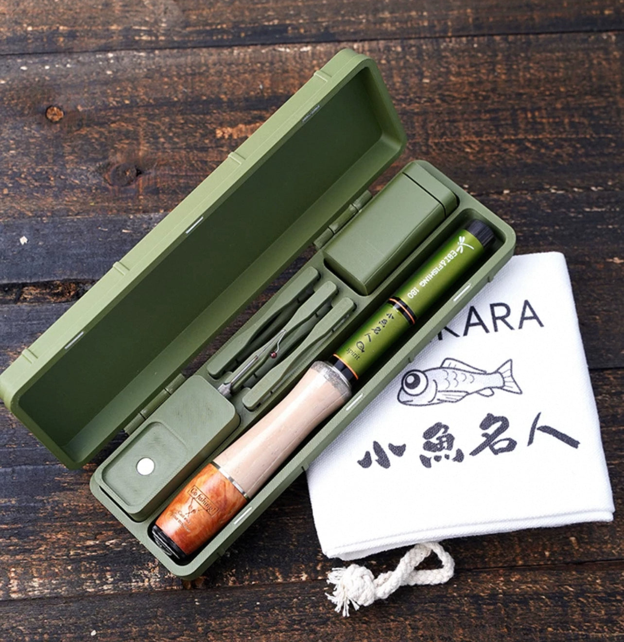 MicroFishing Rod Elf style-Newly upgraded with an added storage case!
