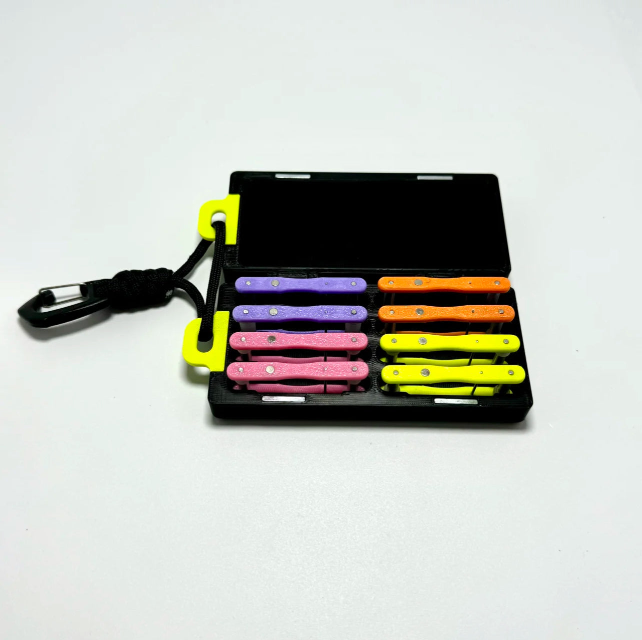 Compact 3D Printed Rig Organizer – 8-Rig Storage for Micro Fishing