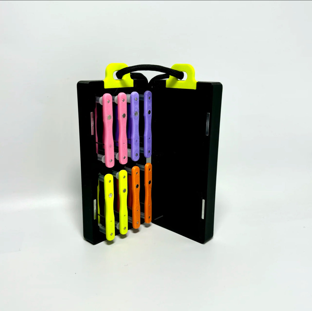 Compact 3D Printed Rig Organizer – 8-Rig Storage for Micro Fishing