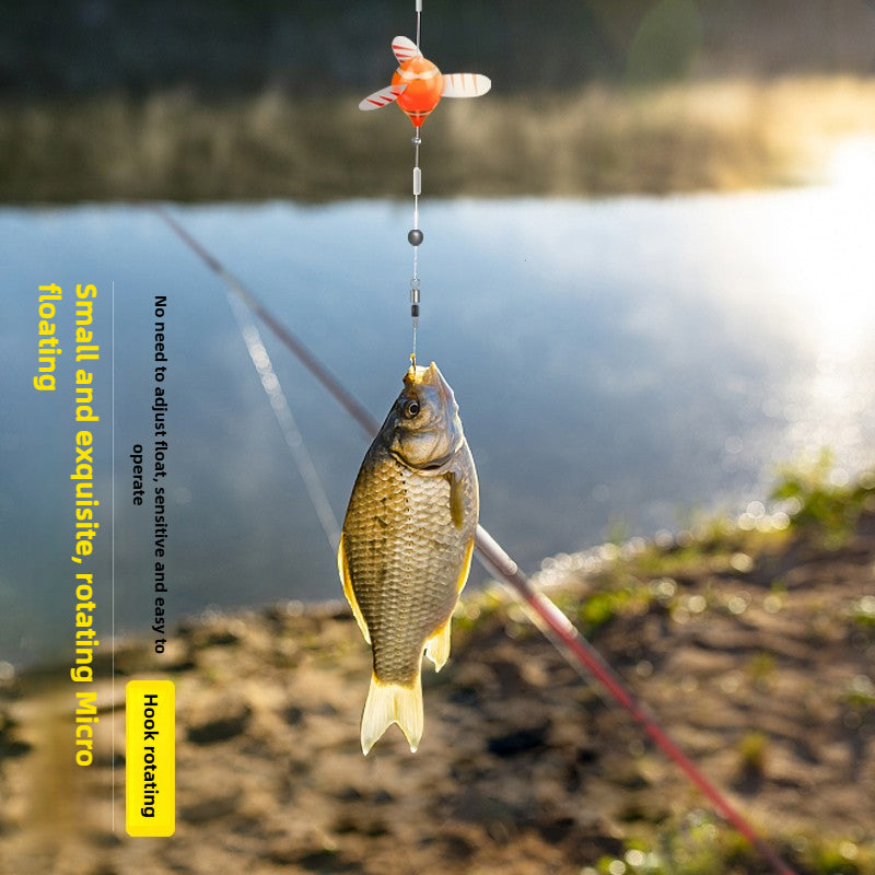 Anti-Tangle Rotating Micro Fishing Float β Perfect for Stream Fishing & Light-Bite Fish