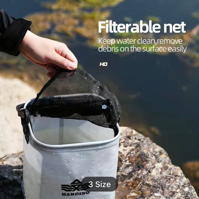 Fishing Bucket 10L Portable Fishing Water Pail