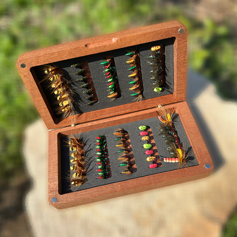 Sold Wood Fly Hook Storage Box