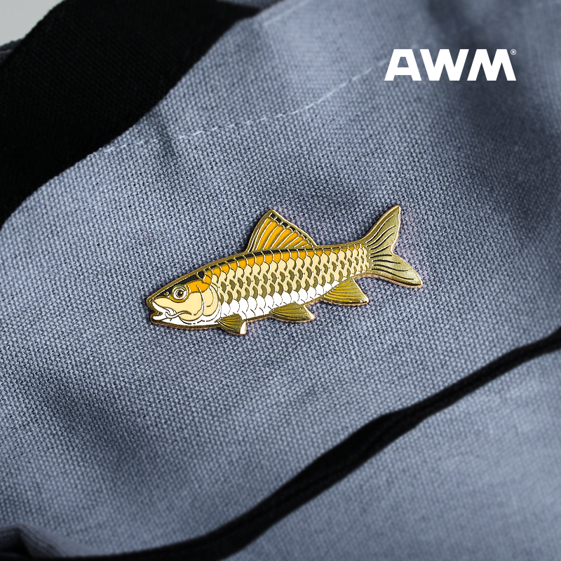 Army Fish Metal Badge