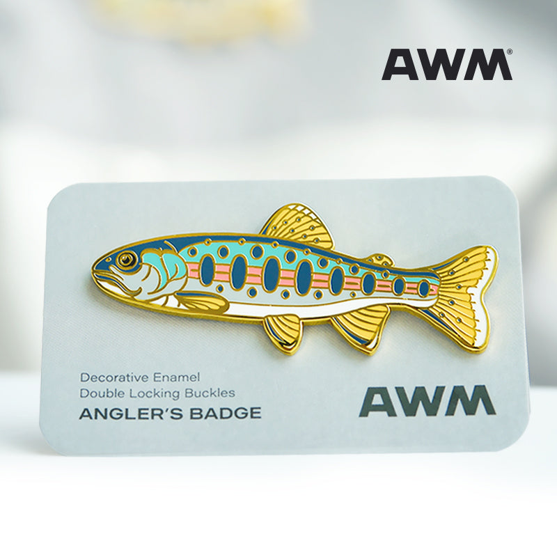 Mountain Trout Metal Badge