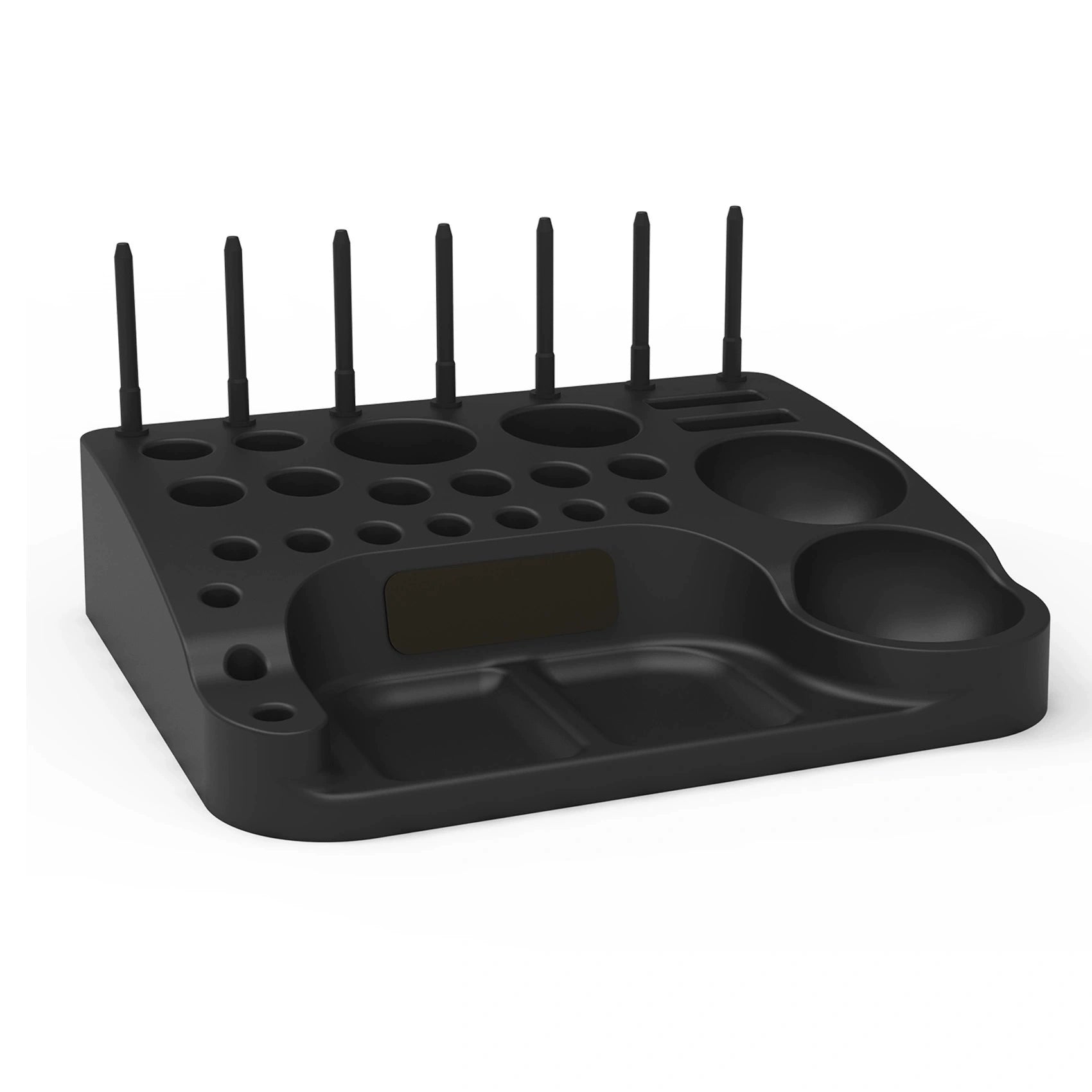 Fly hook binding tool storage frame, high-strength ABS with magnet and spool rack, neat and efficient