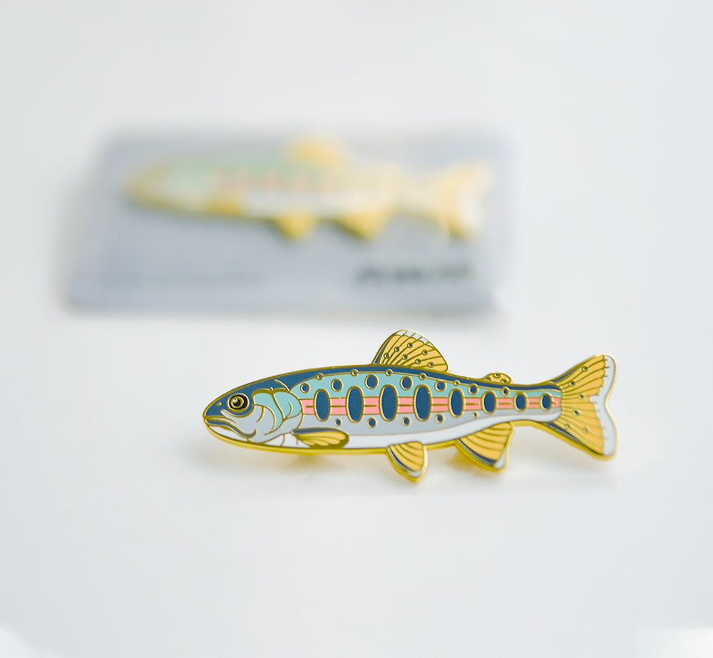 Mountain Trout Metal Badge