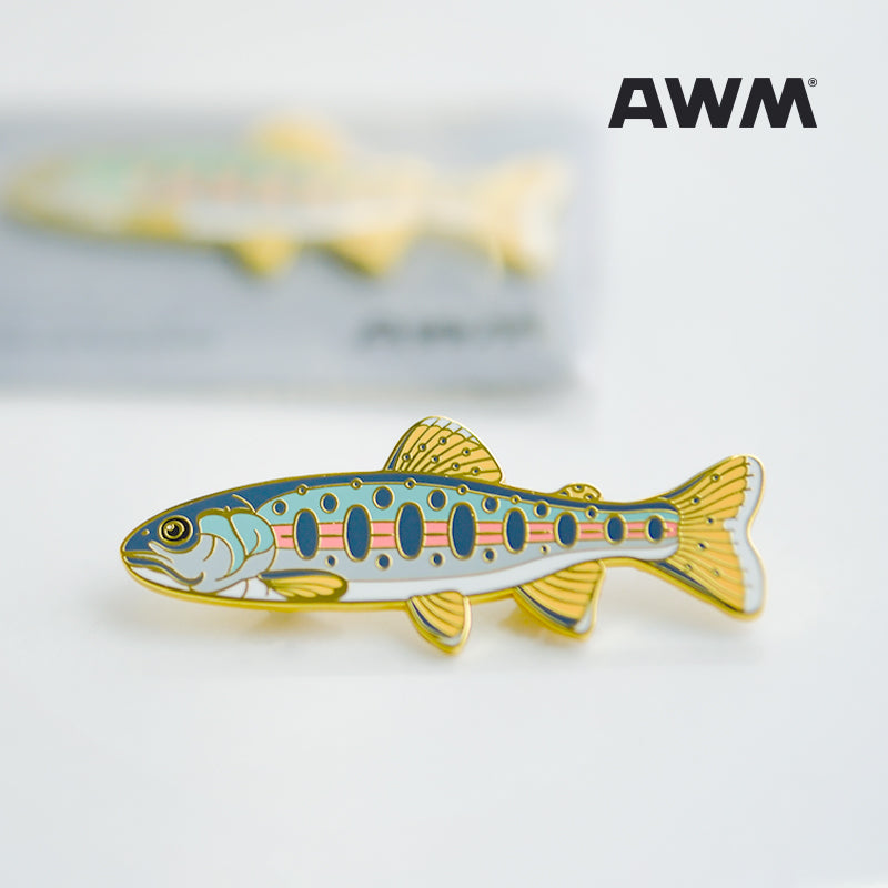 Mountain Trout Metal Badge