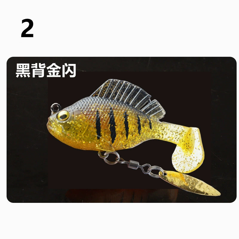 Long-Cast Soft Lure with Hidden Hook – Anti-Snag T-Tail Swimbait