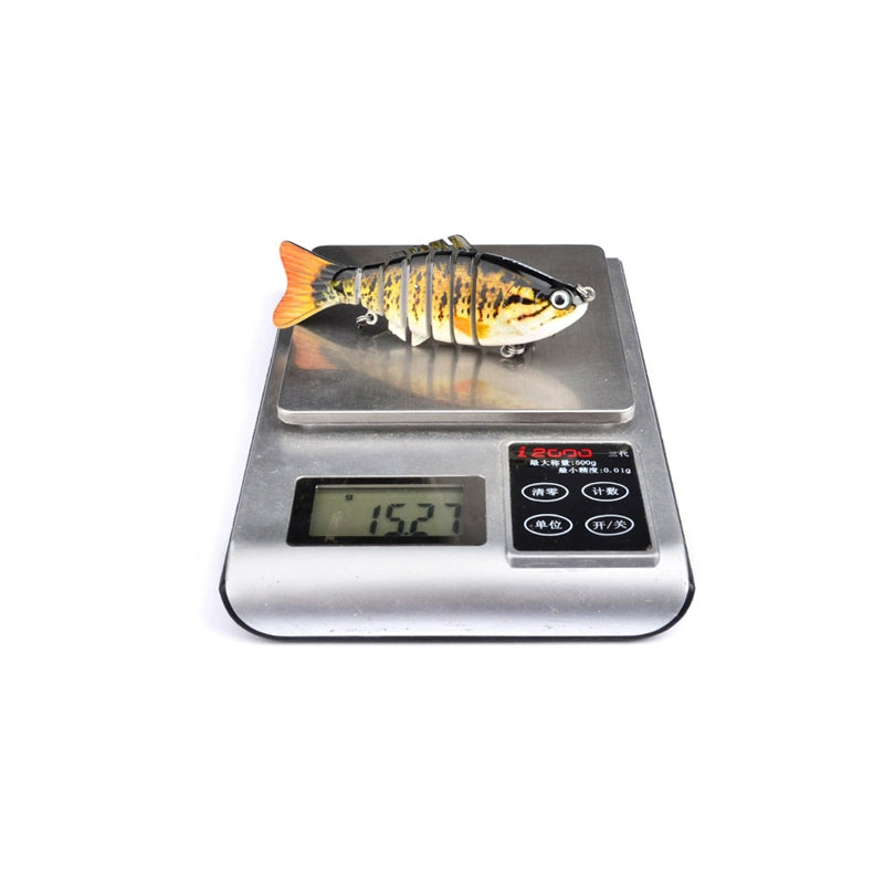 10Cm Classic Lure Bait Plastic Hard Bait 15.5g with Packing 7 Sections Multi-section Fish Bionic Fishing Bait Sea Fishing Hook