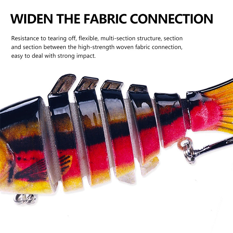 Hengjia fishing gear with tongue board bionic multi-section fish 16 grams Luya bait cast sea fishing bait freshwater bait