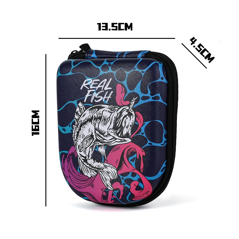 Hard Shell Baitcasting Reel Bag – Protective Storage Case for Water Drop Wheels