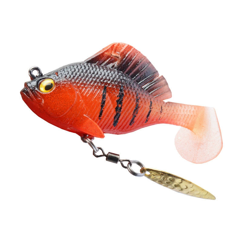 Long-Cast Soft Lure with Hidden Hook – Anti-Snag T-Tail Swimbait