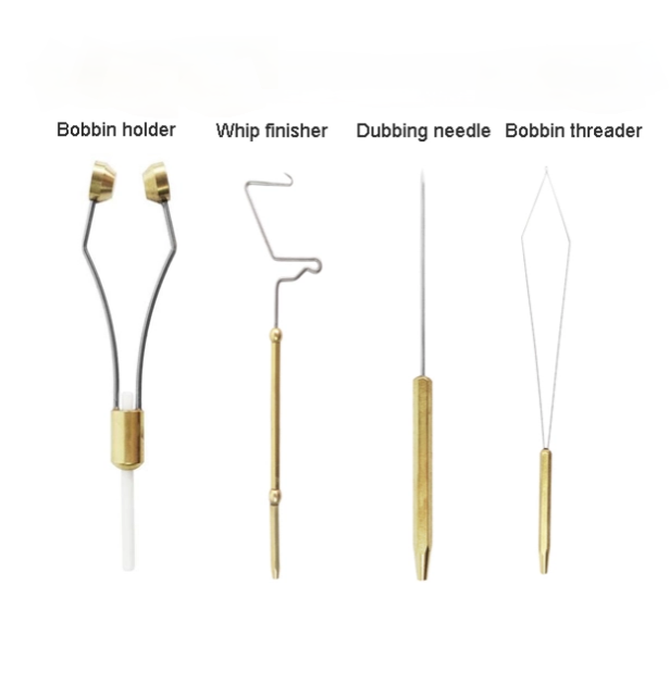 Fly Tying Tool Winding Tool, Ceramic Hole Tying Hook Hair Hook Knot, Threading Tool