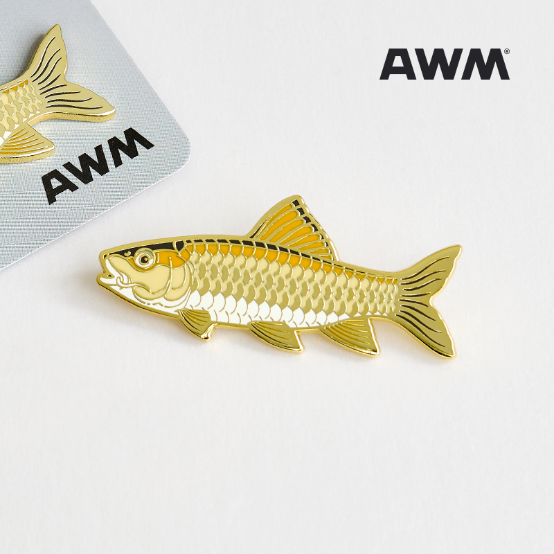 Army Fish Metal Badge
