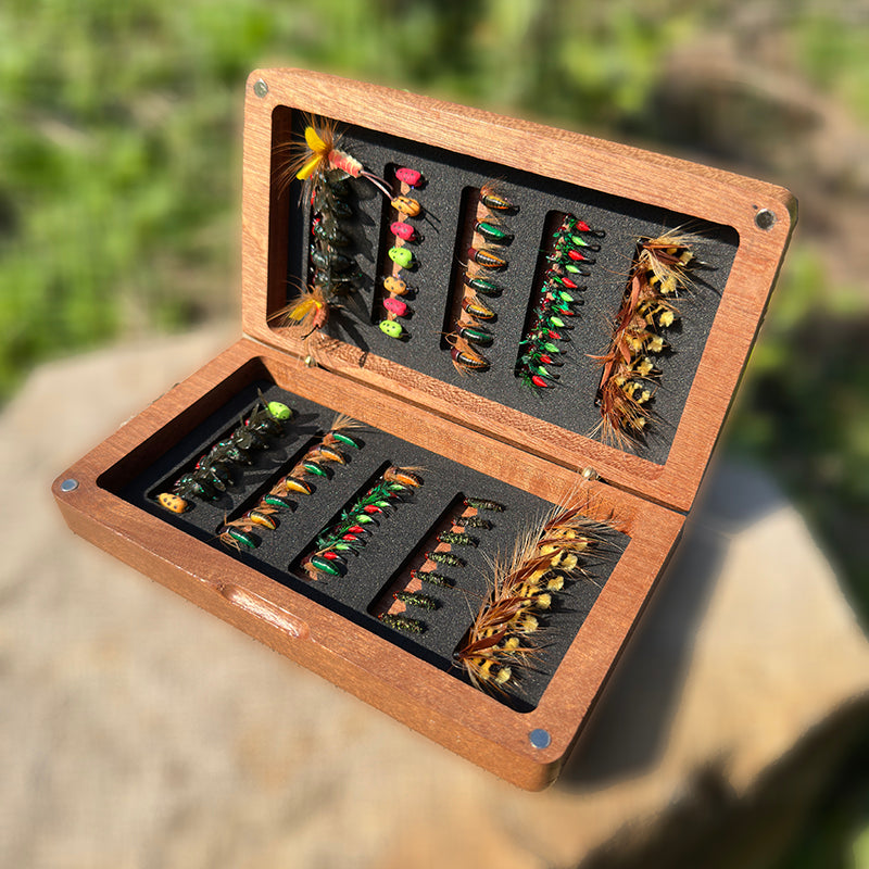 Sold Wood Fly Hook Storage Box