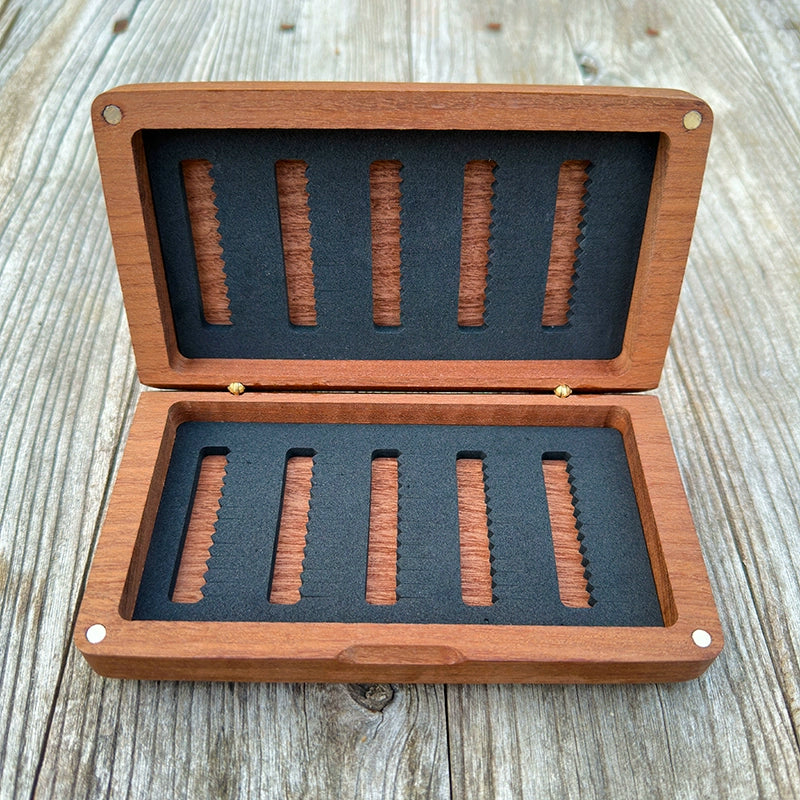 Sold Wood Fly Hook Storage Box