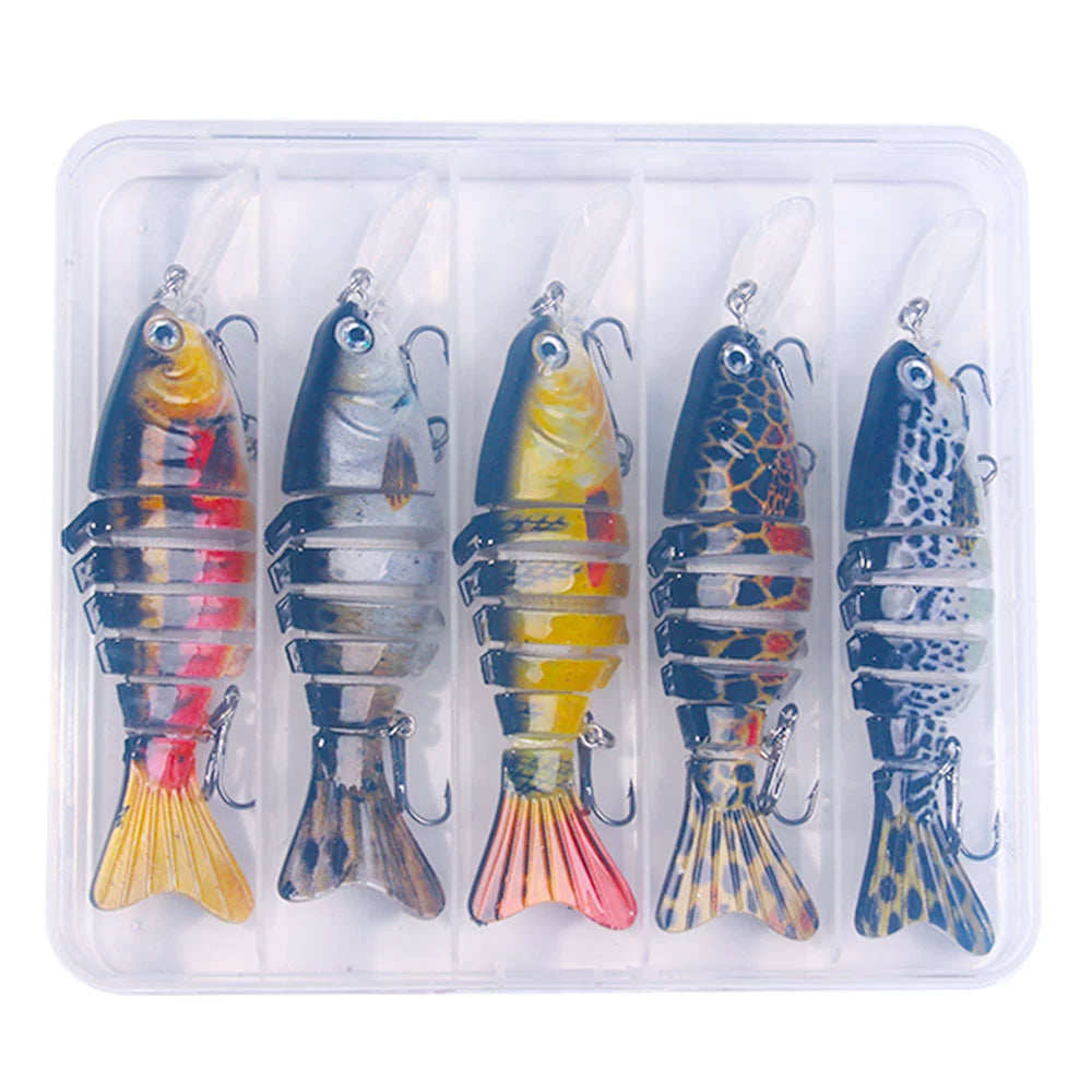 Hengjia fishing gear with tongue board bionic multi-section fish 16 grams Luya bait cast sea fishing bait freshwater bait