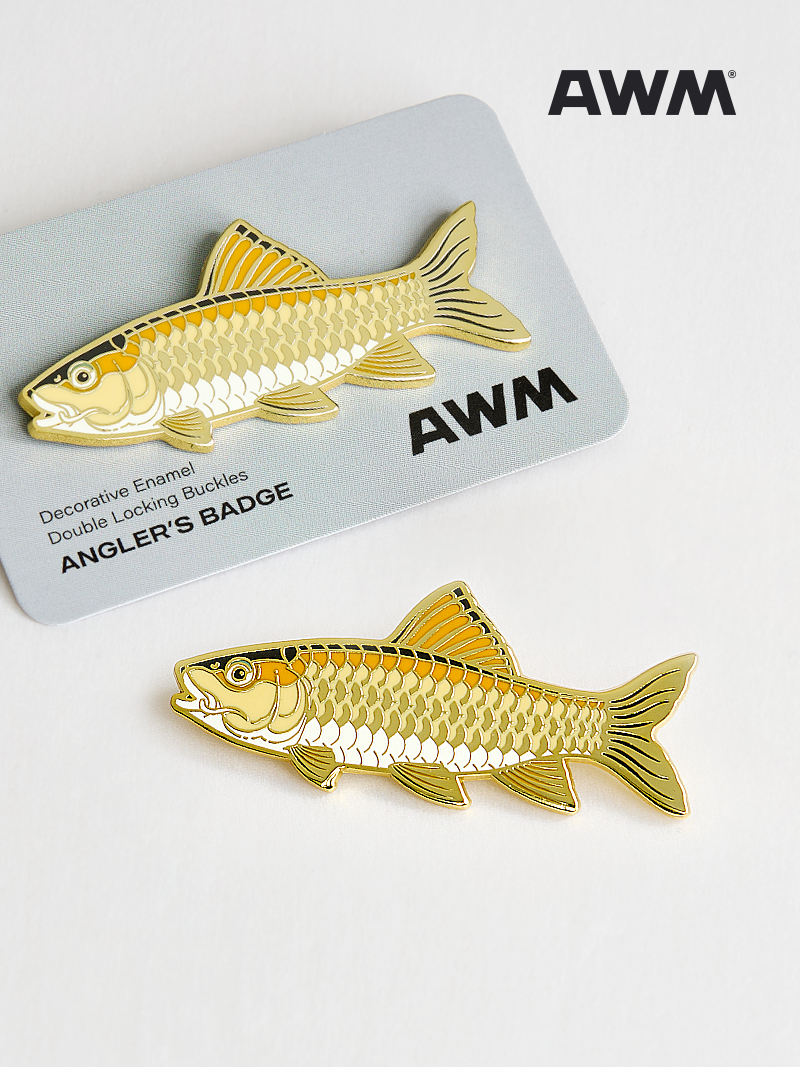 Army Fish Metal Badge