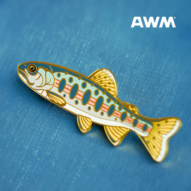 Mountain Trout Metal Badge
