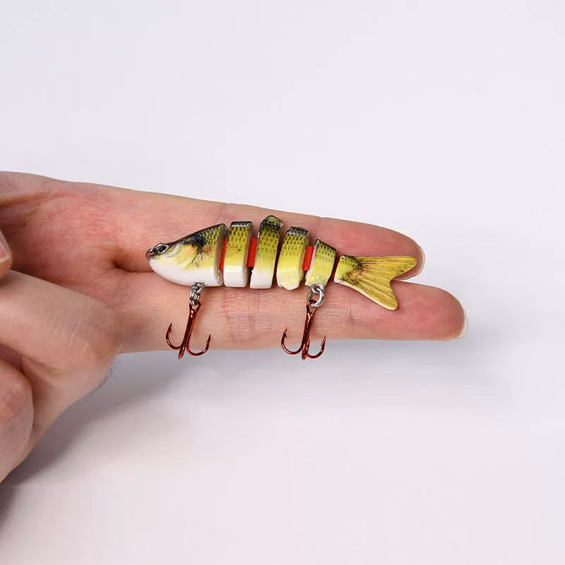 6cm Multi-Joint Micro Lure – 4.5g Slow Sinking Freshwater Bait