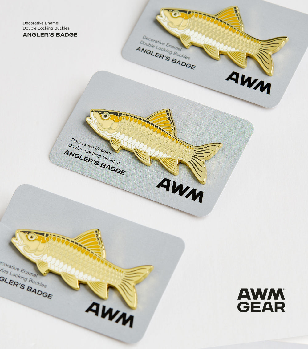 Army Fish Metal Badge