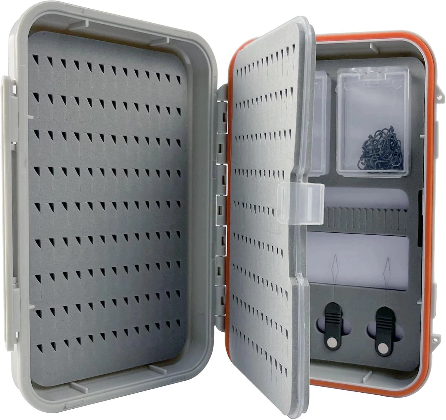 fly box, fly fishing box, bait box, four-layer EVA lining, portable bait box.