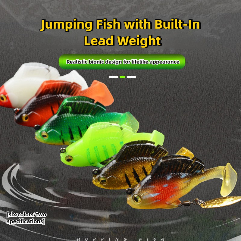 Long-Cast Soft Lure with Hidden Hook – Anti-Snag T-Tail Swimbait