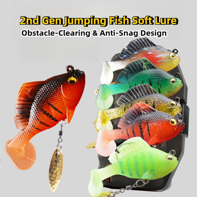 Long-Cast Soft Lure with Hidden Hook – Anti-Snag T-Tail Swimbait