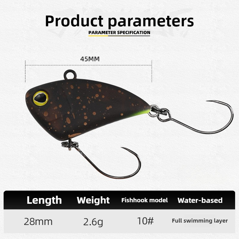 Ming Lan, kick mini VIB Luya 28mm2.6g stream micro-object bait horse mouth rainbow trout mouth bait