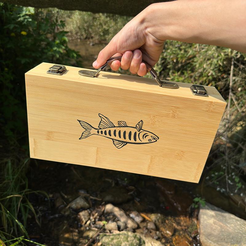 Micro fishing storage box, portable box