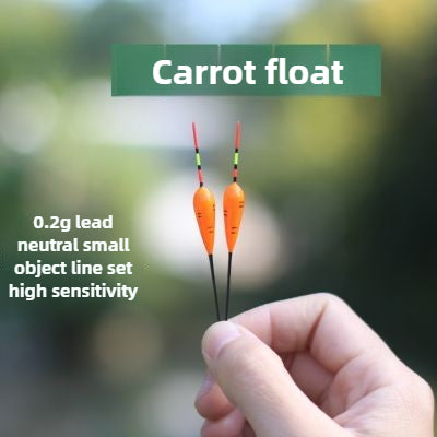 carrot on fishing pole Small object fishing carrot float