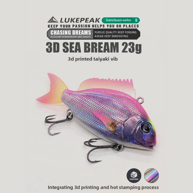 Plastic VIB snapper Luya bait ABS with beads, light seawater universa