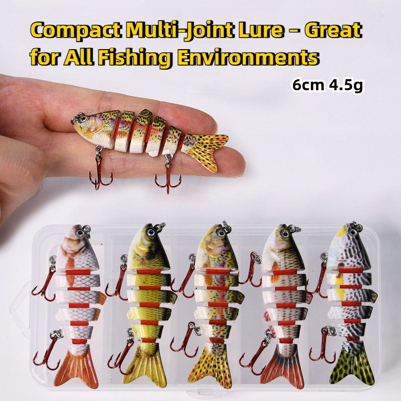 6cm Multi-Joint Micro Lure β 4.5g Slow Sinking Freshwater Bait