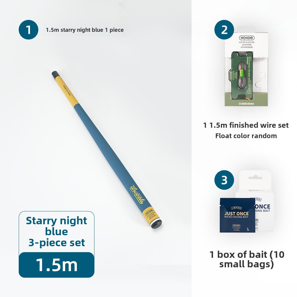 Kokoe Drizzle Micro Fishing Rod, Portable Mini Short Section Stream, Hand Rod