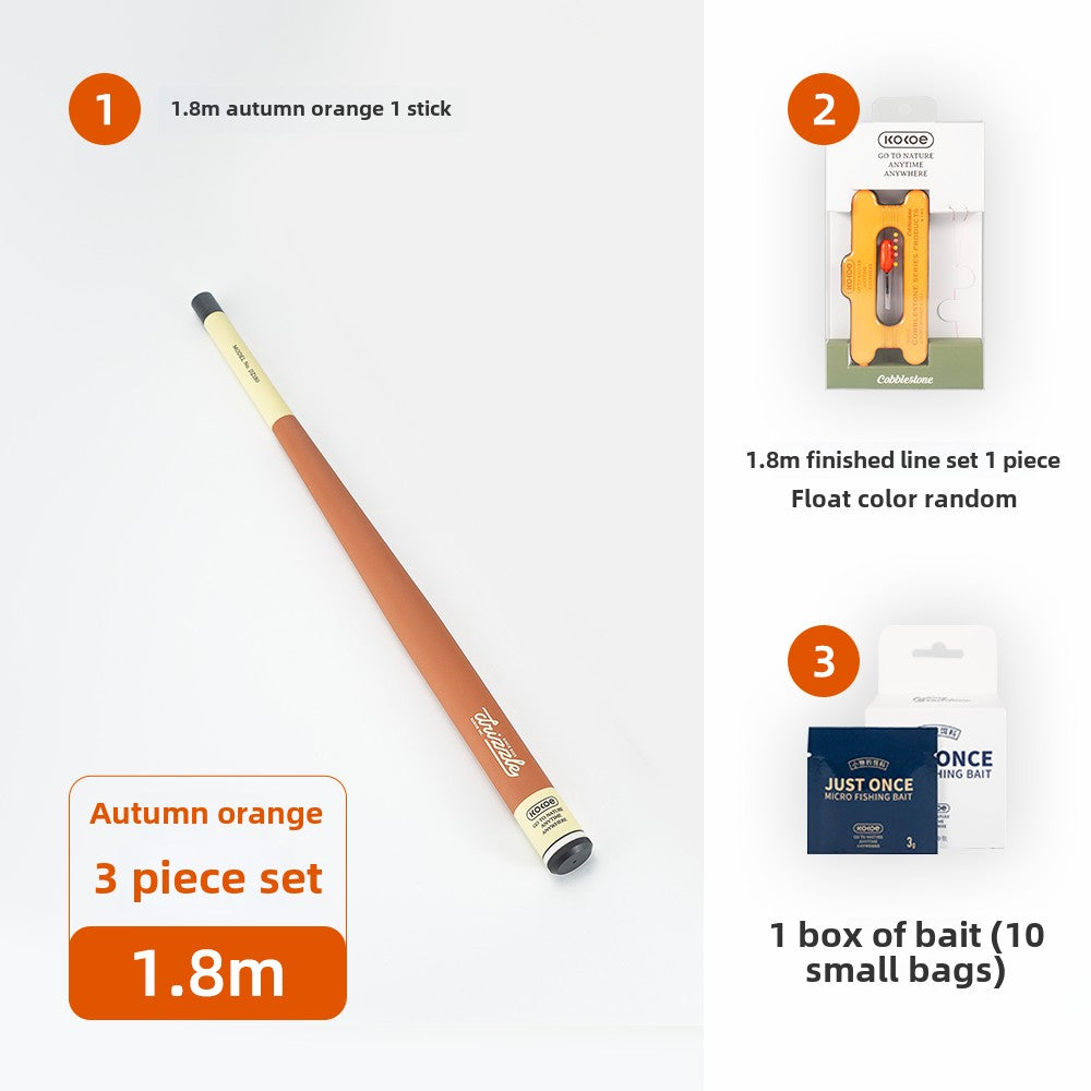 Kokoe Drizzle Micro Fishing Rod, Portable Mini Short Section Stream, Hand Rod