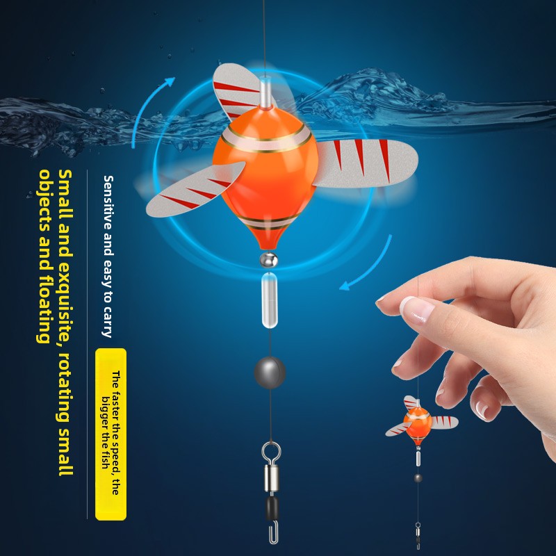 Anti-Tangle Rotating Micro Fishing Float – Perfect for Stream Fishing & Light-Bite Fish