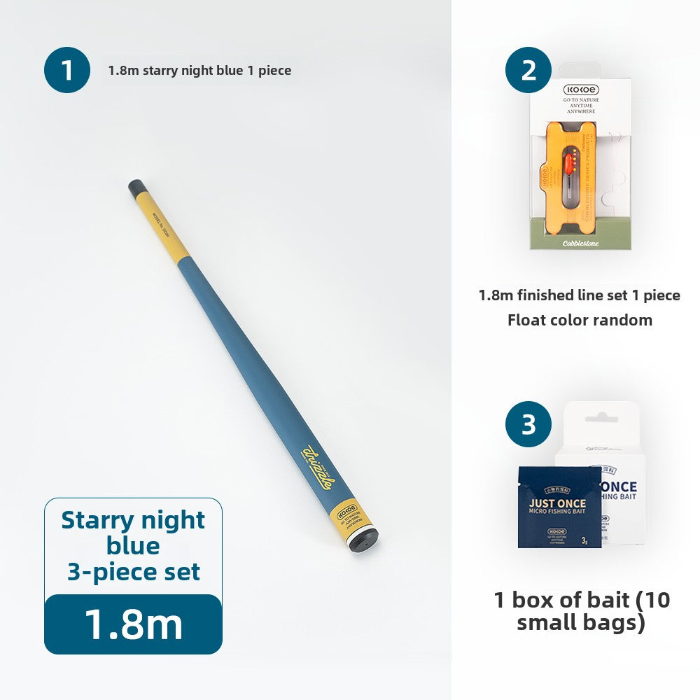 Kokoe Drizzle Micro Fishing Rod, Portable Mini Short Section Stream, Hand Rod