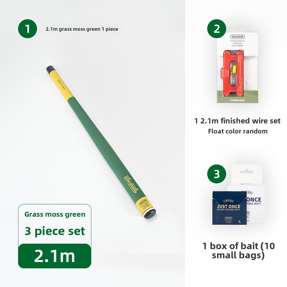 Kokoe Drizzle Micro Fishing Rod, Portable Mini Short Section Stream, Hand Rod