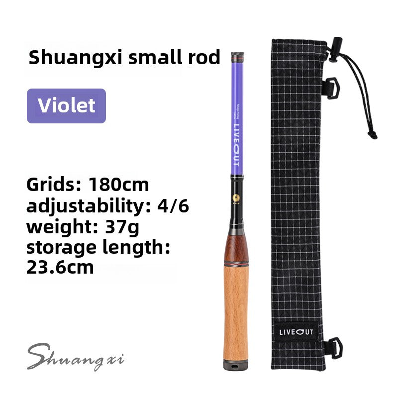 LIVEOUT micro-object fishing rod, ultra-light portable retro mini fishing rod