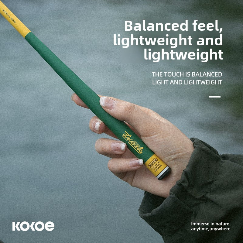 Kokoe Drizzle Micro Fishing Rod, Portable Mini Short Section Stream, Hand Rod