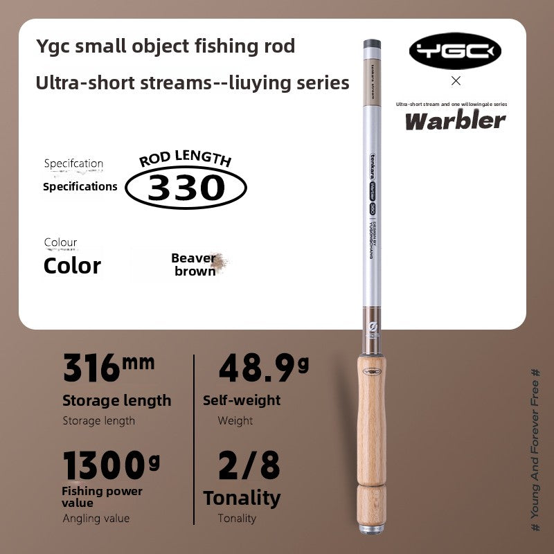 Mini Ultralight Stream Fishing Rod – Willow Warbler by YGC | Micro & Crucian Carp Ready