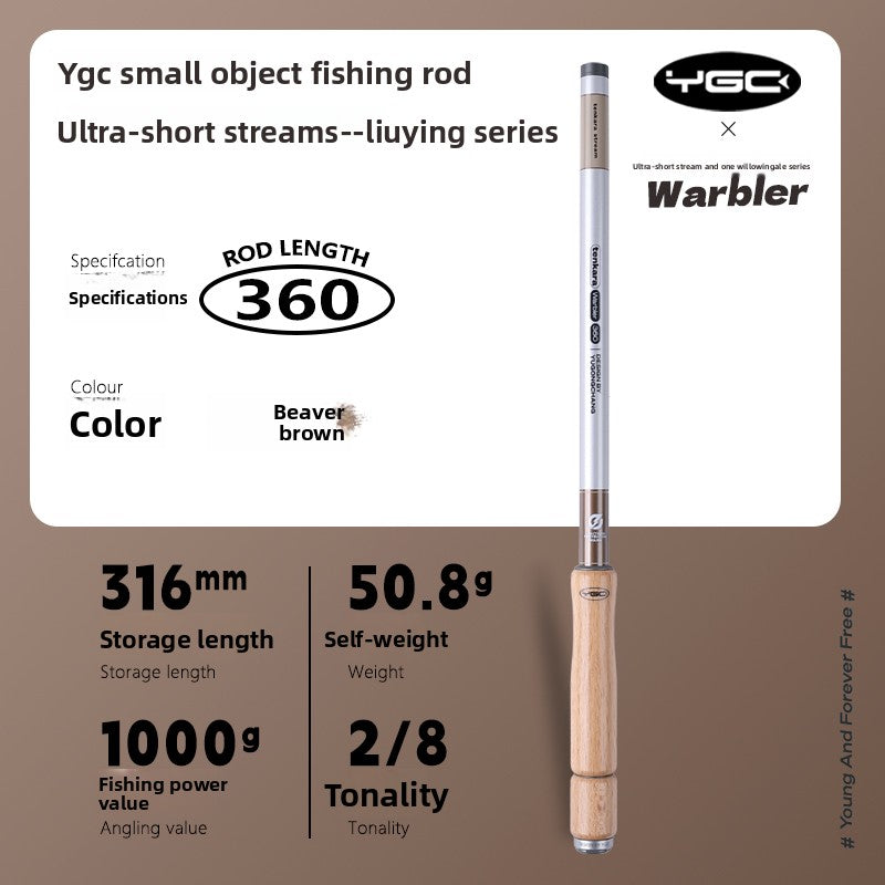 Mini Ultralight Stream Fishing Rod – Willow Warbler by YGC | Micro & Crucian Carp Ready