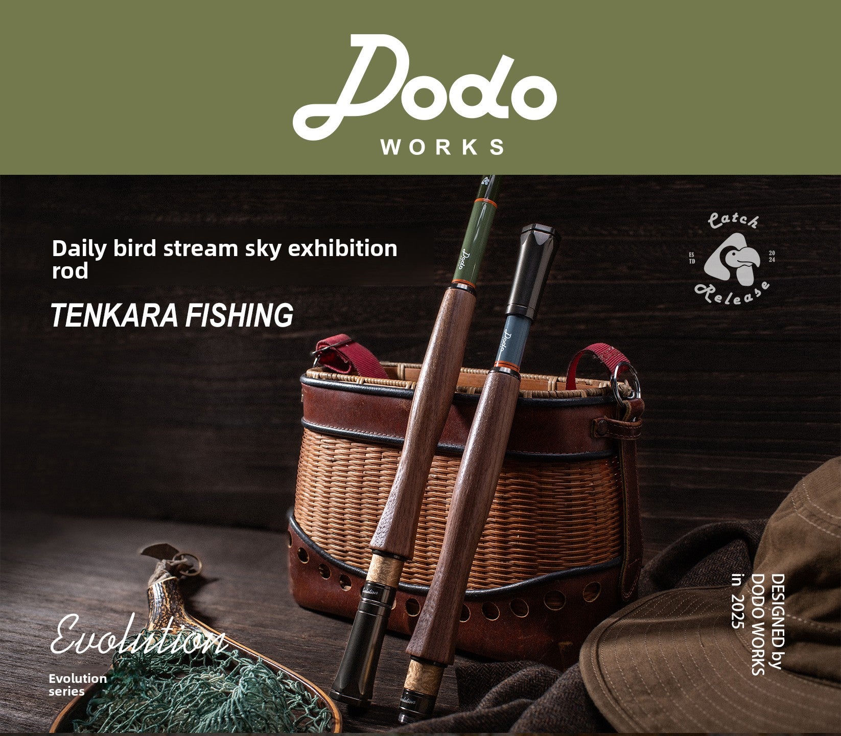 Dodo Bird Stream Tenkara Rod, Positioning Defective Rod, Portable Micro Fishing Rod