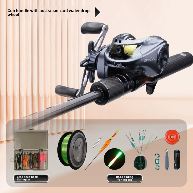 Ultra-short mini telescopic lure rod set ML portable rod