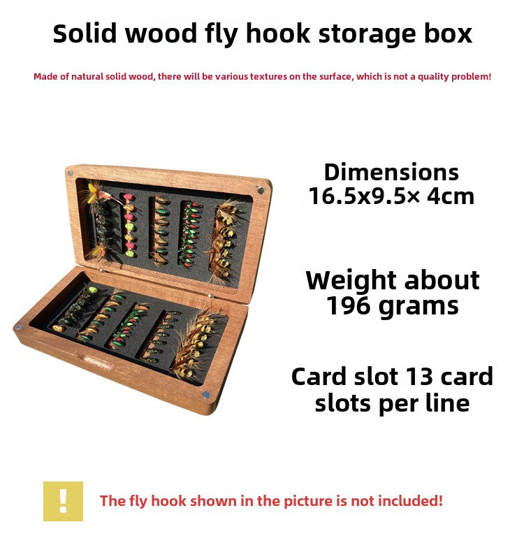 Sold Wood Fly Hook Storage Box