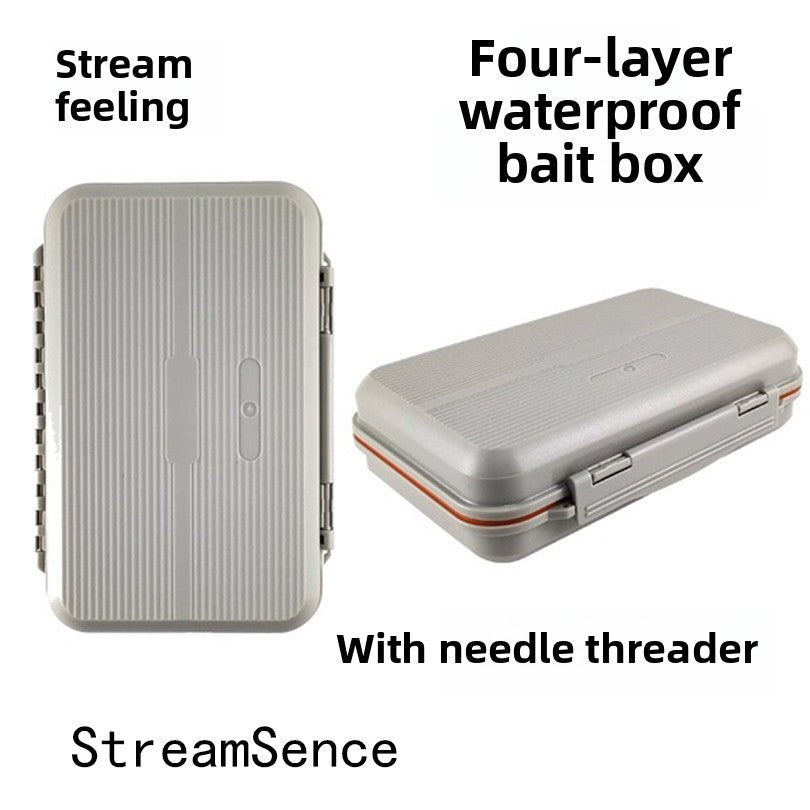 fly box, fly fishing box, bait box, four-layer EVA lining, portable bait box.
