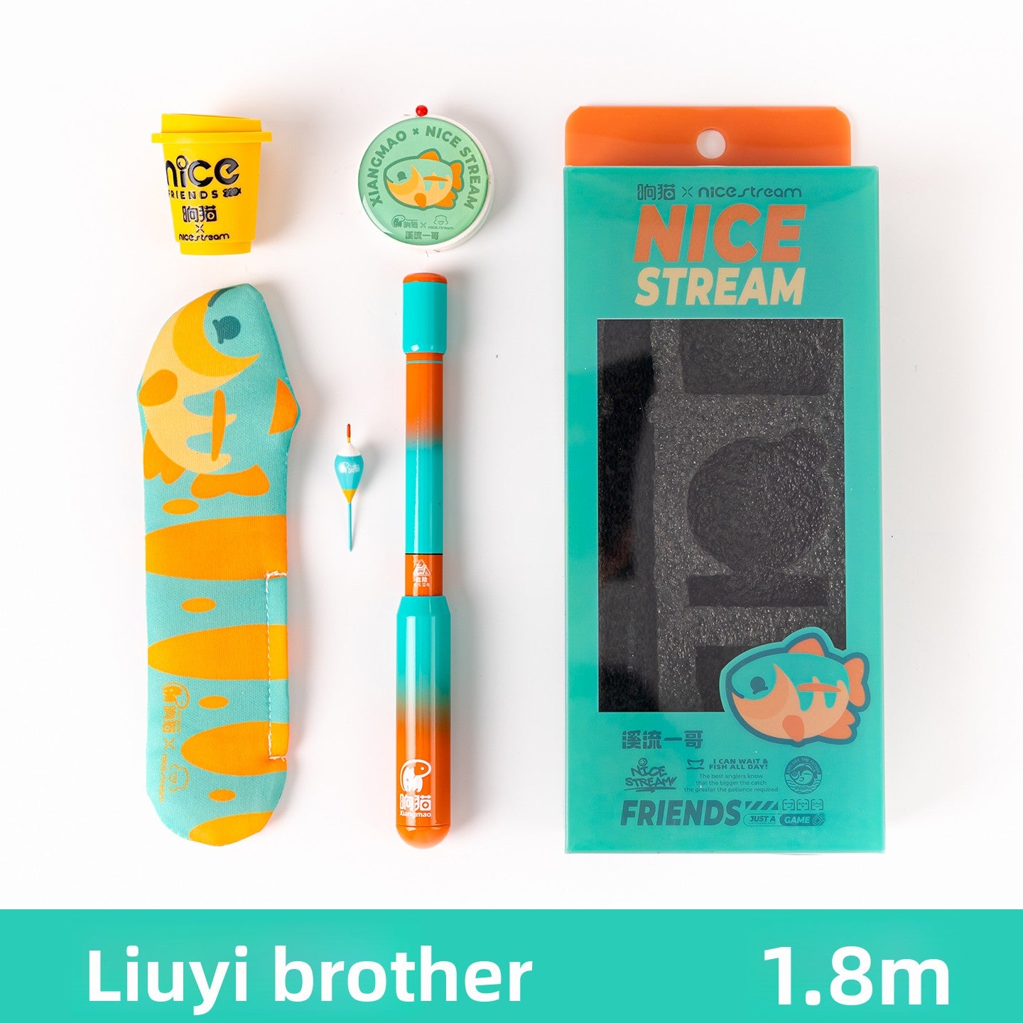 Ringing Cat Micro Fishing and Tanago Fishing Rod, Lightweight and Portable, Short Section Rod