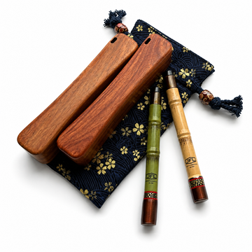 Sao Tabi pocket travel tanago kit with wooden case and Japanese pouch
