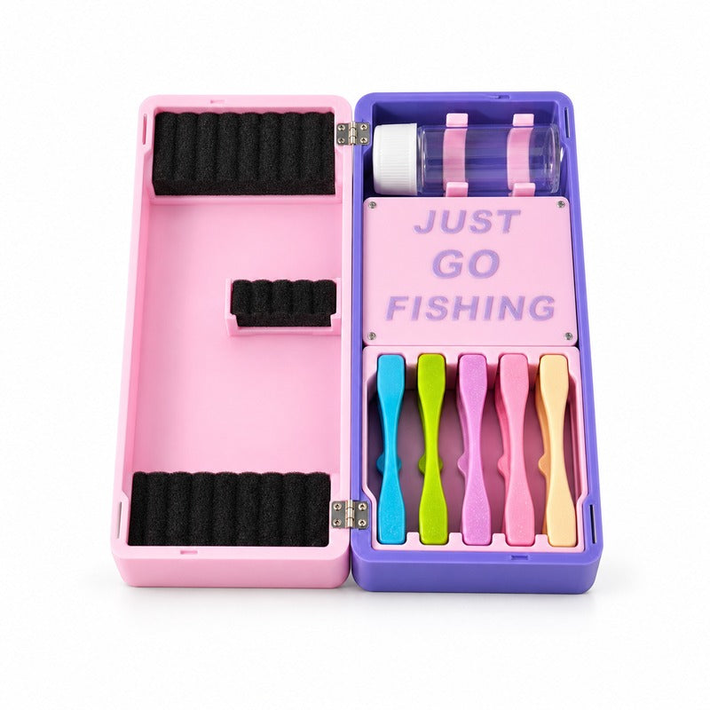 Small fishing rig organizer box for floats hooks and micro tackle